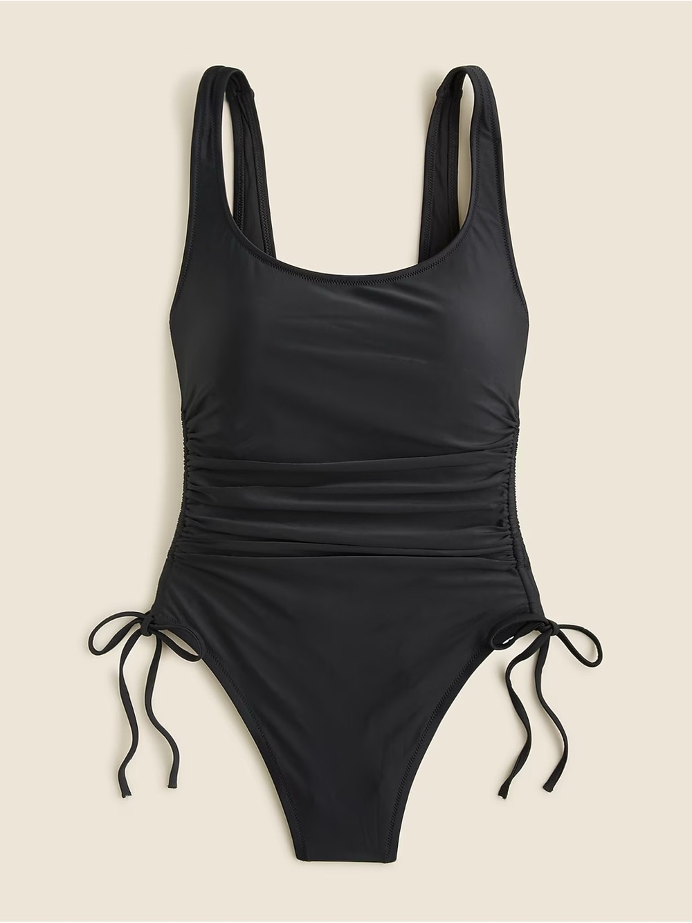 J. Crew Ruched side-tie one-piece swimsuit